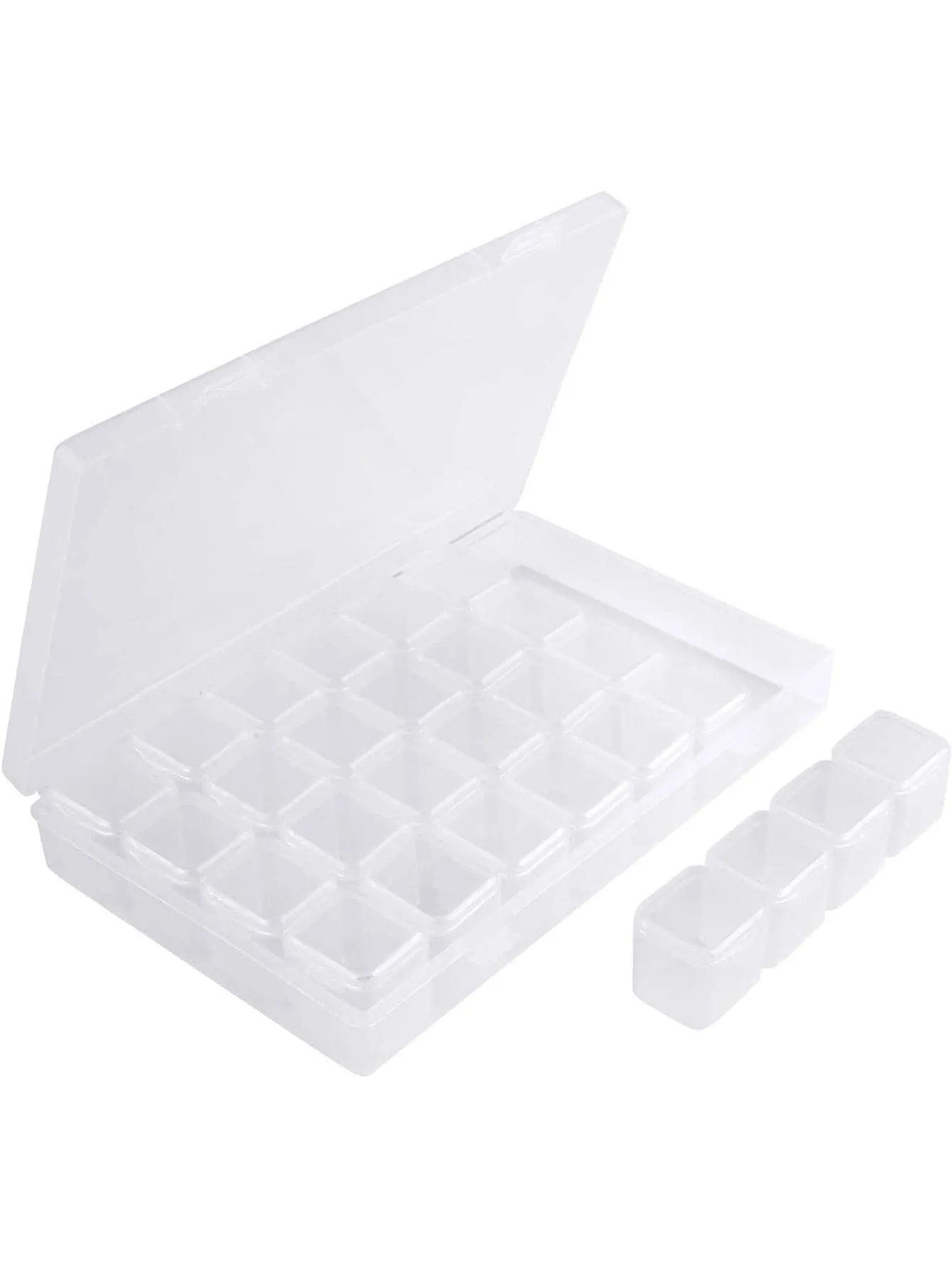 1pc Multi-grid Clear Jewelry Storage Box