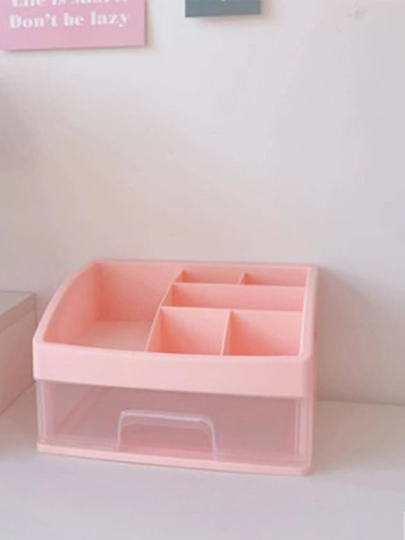 1pc Plastic Cosmetic Storage Box, Multi-layer Multifunction Makeup Storage Rack For Home