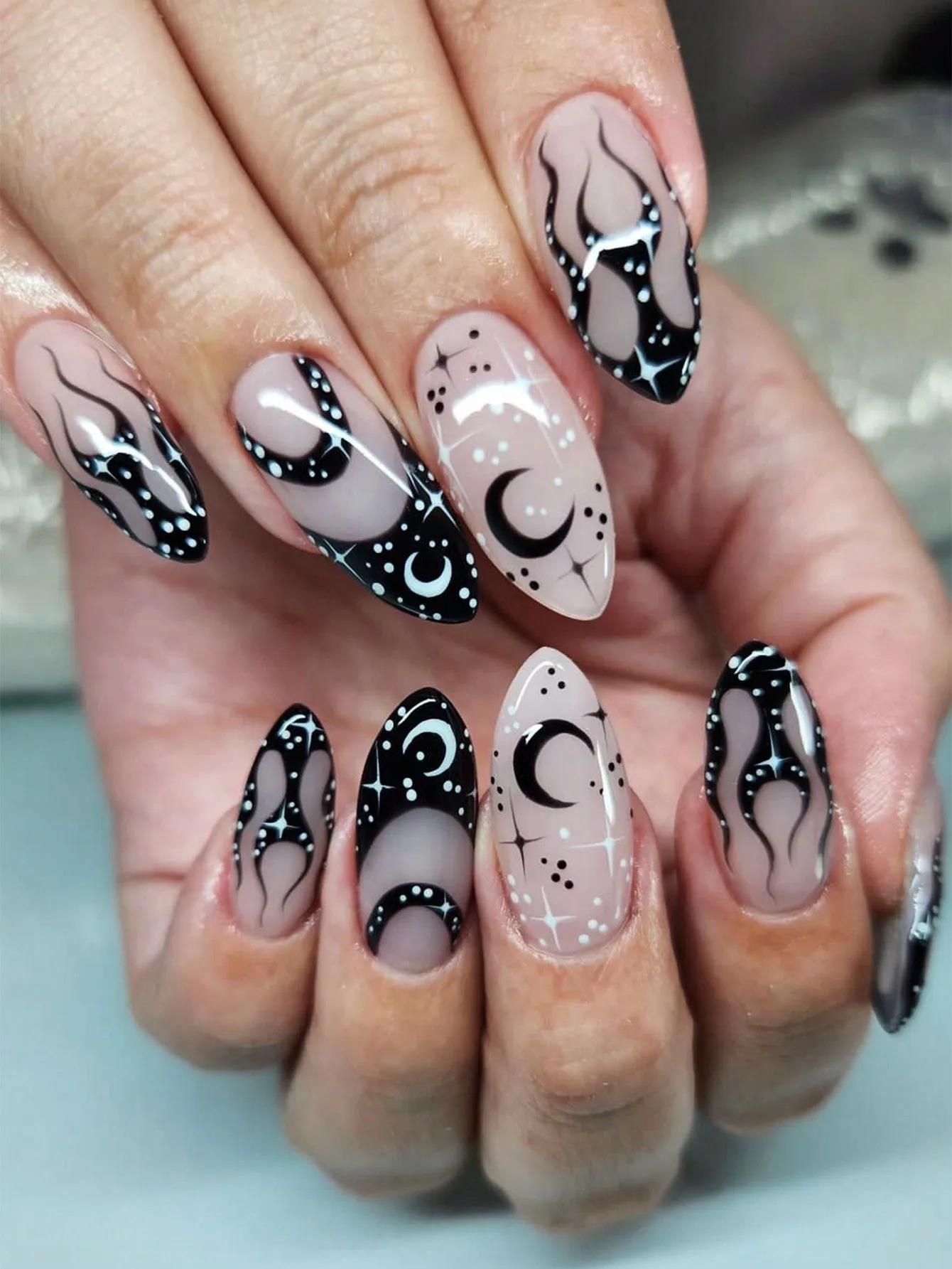 24 Pieces Extra Long Coffin Nails