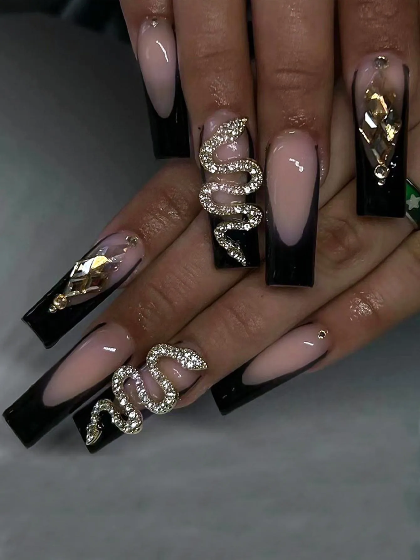 24 Pieces Extra Long Coffin Nails