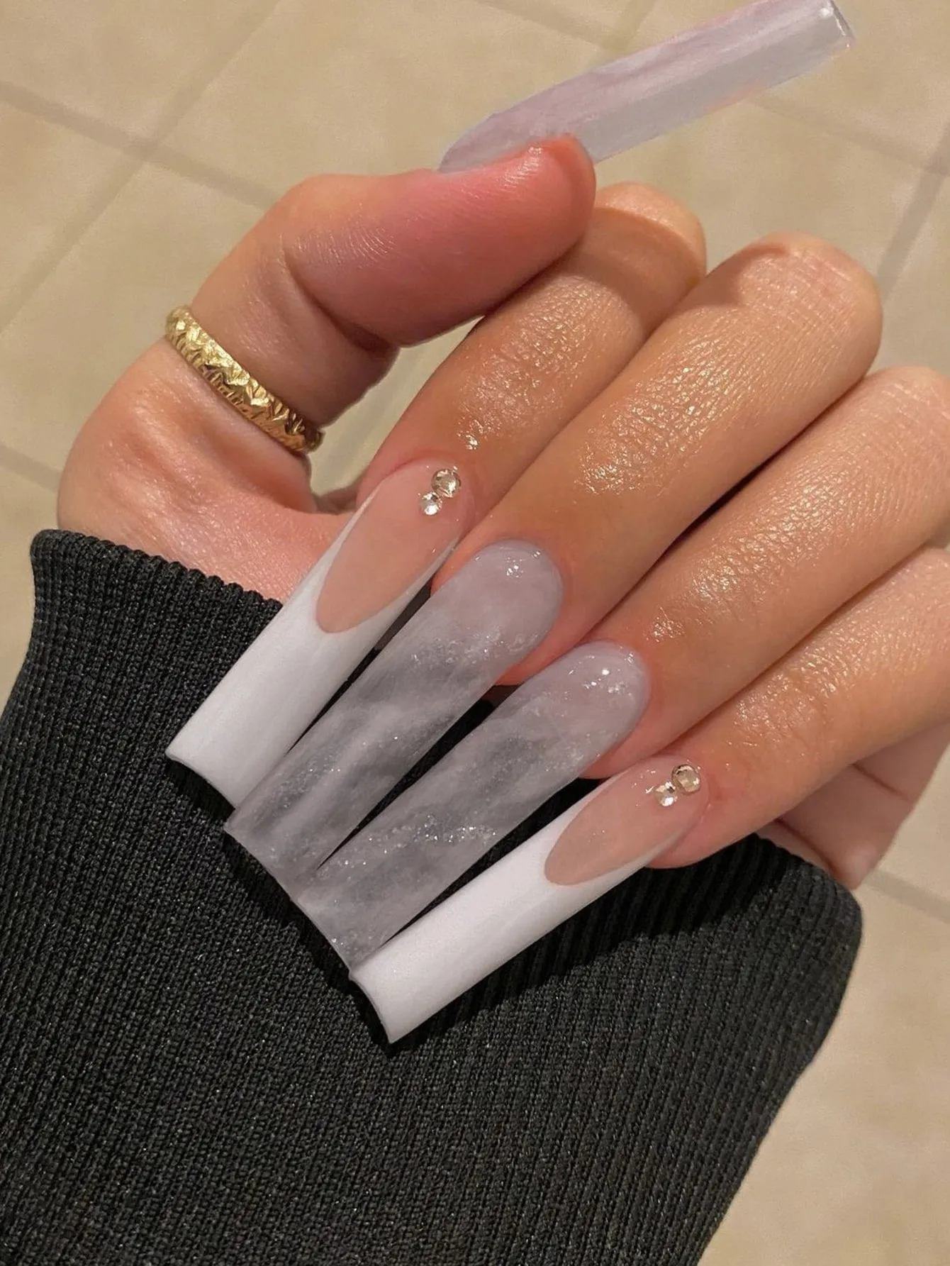 24pcs Extra Long Press on Nails