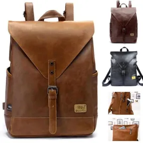 3BX™ Urban Men's Faux Leather Business/School Tablet Backpack