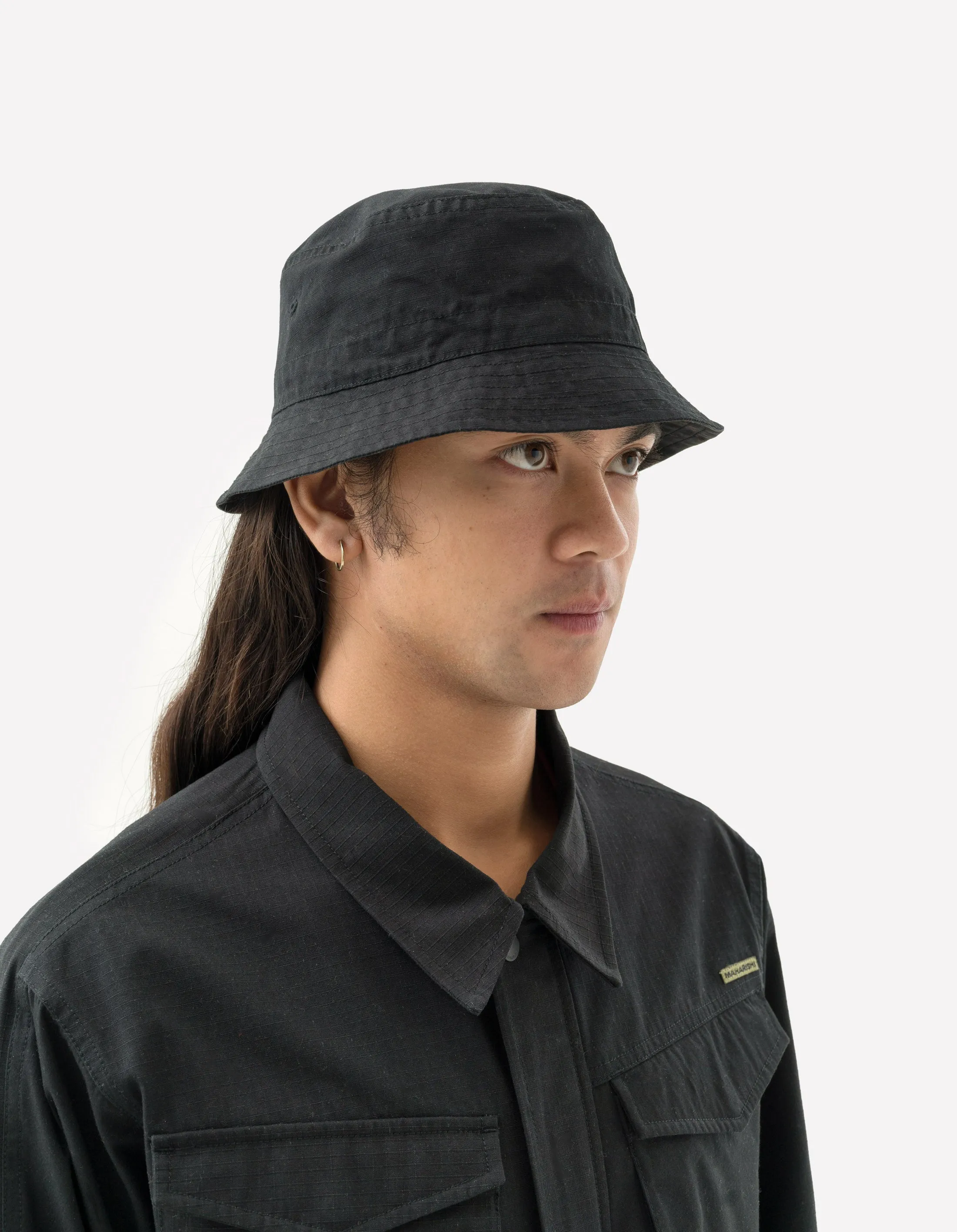 5227 Reversible Contour Bucket Hat Black/Subdued Night