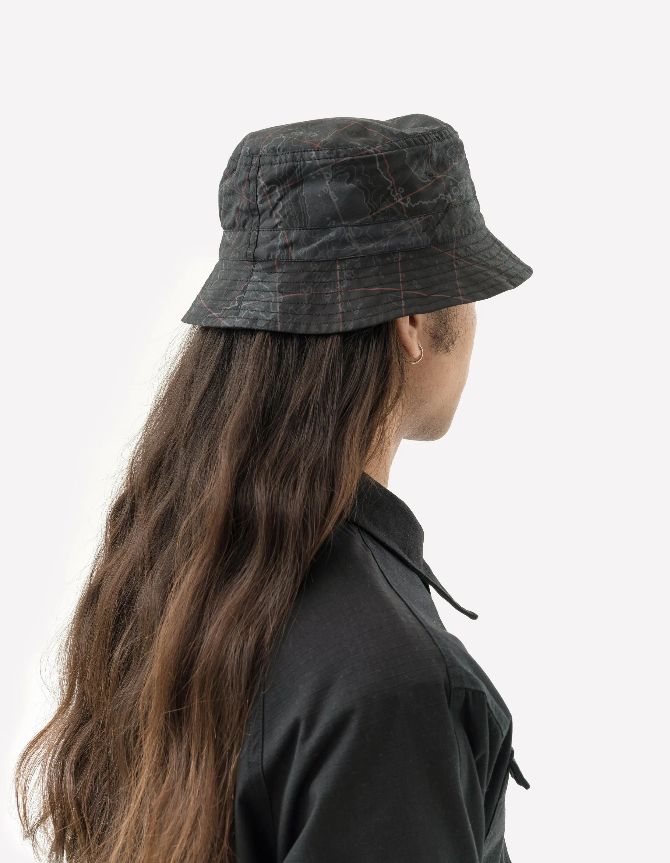 5227 Reversible Contour Bucket Hat Black/Subdued Night