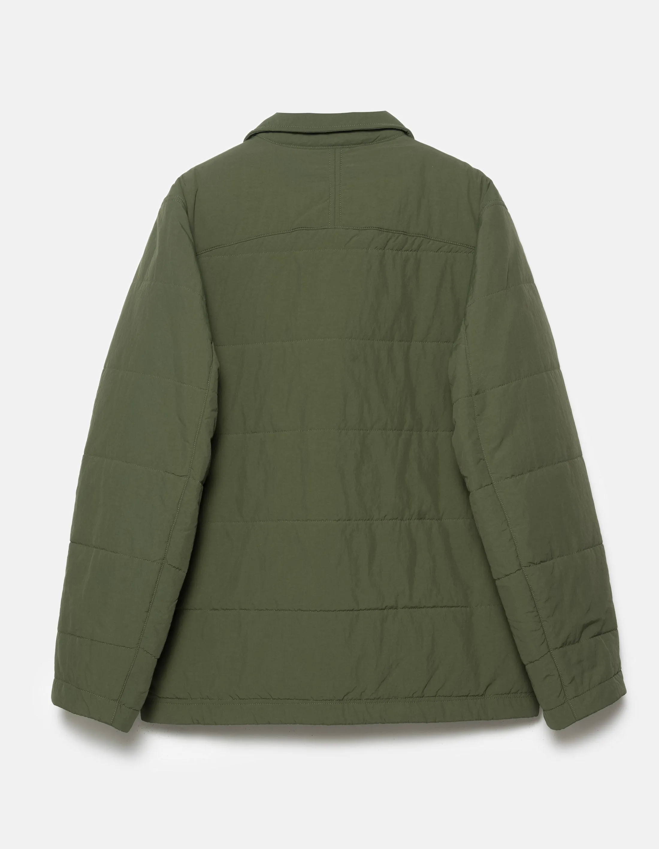 5279 Veg Dyed Padded Overshirt Olive