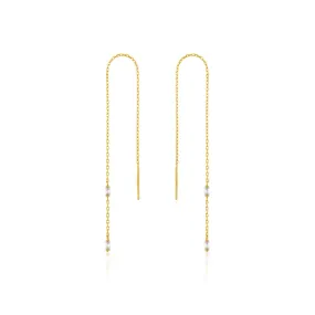 Ania Haie Glow Threader Earrings - Gold