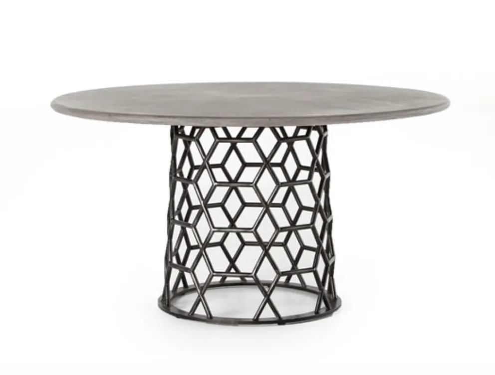 ARDEN DINING TABLE, DARK GREY