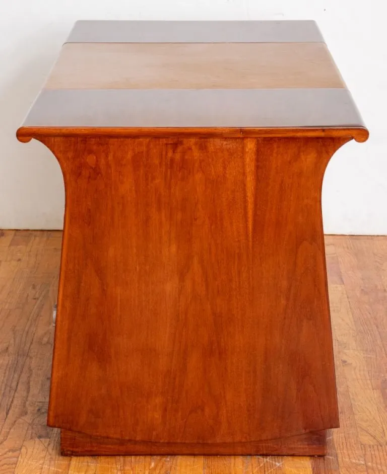 Art Deco Cherrywood Kneehole Desk