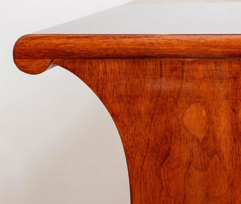 Art Deco Cherrywood Kneehole Desk