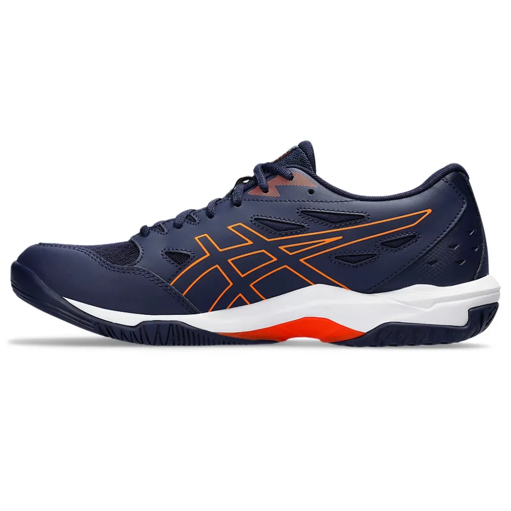 ASICS Men's Gel-Rocket 11 Badminton Shoe (Peacoat/Shocking Orange)