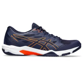 ASICS Men's Gel-Rocket 11 Badminton Shoe (Peacoat/Shocking Orange)