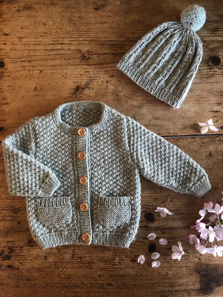 Baby Cakes Taylor Cardi & Hat Bc87 0-18months Knitting Pattern 4ply