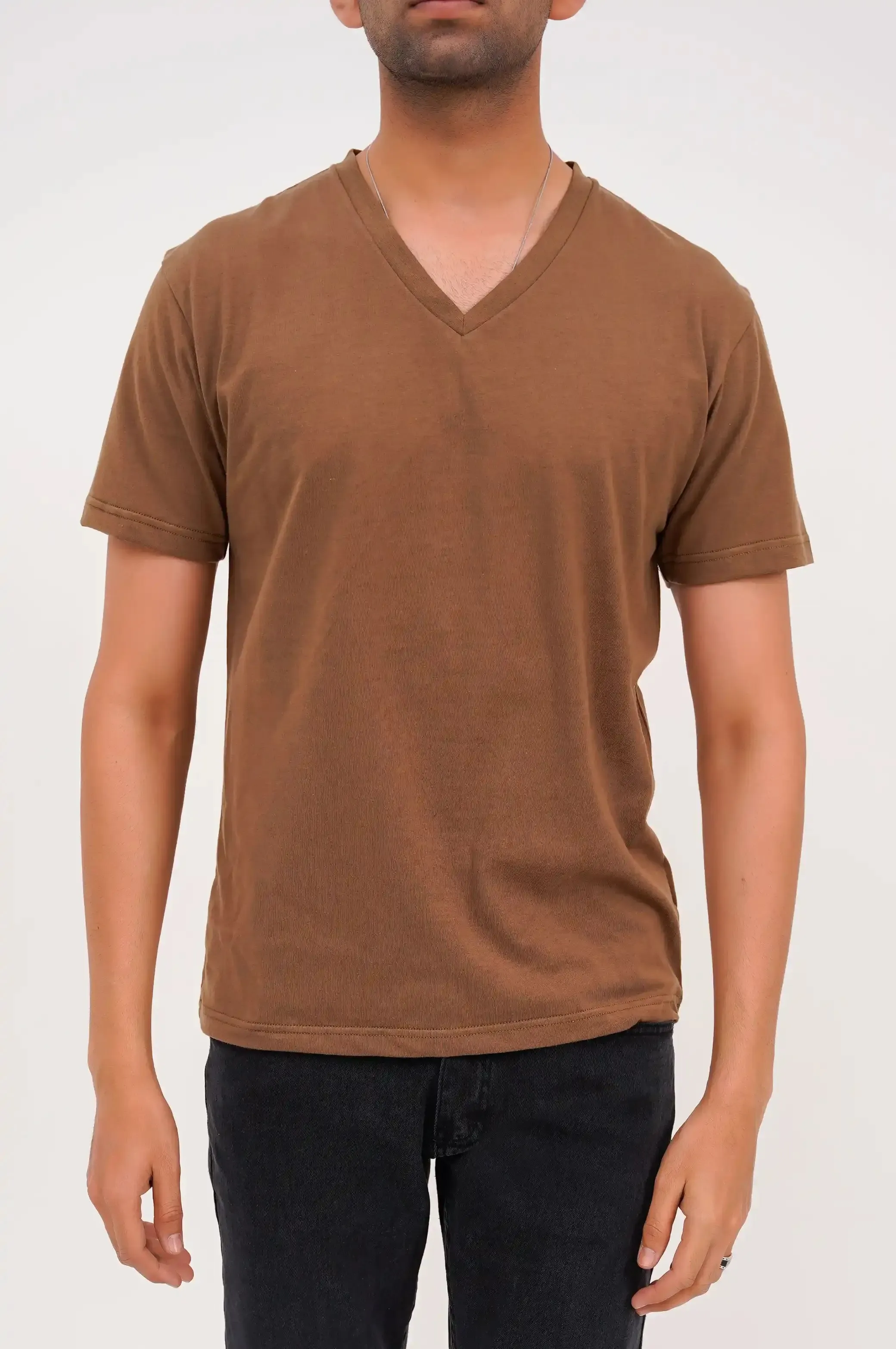 BASIC V NECK T-SHIRT