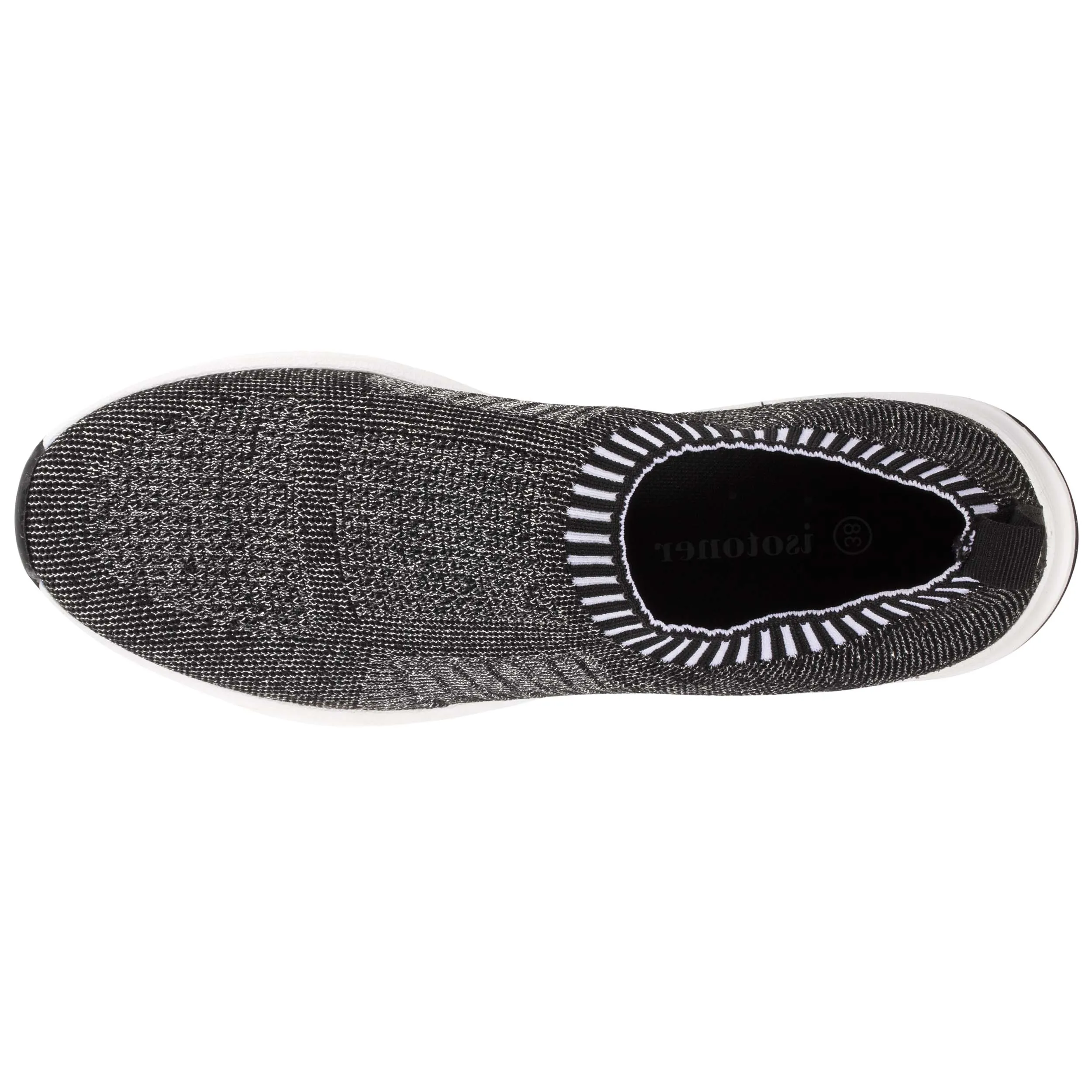 Baskets Confort Femme Slip-on Silver