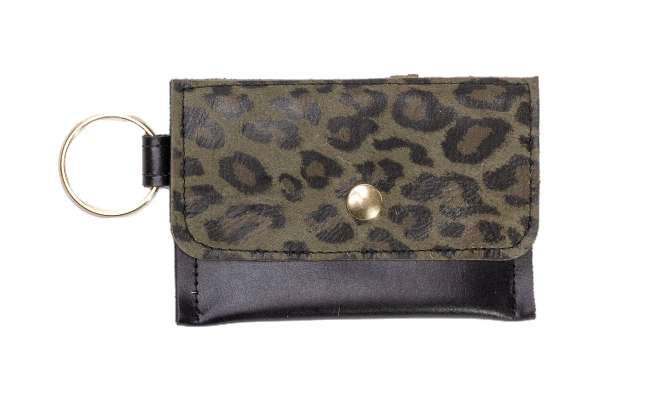 Beaudin Wholesale - Keychain Wallet | Cowhide & Leather Small Card Holder: Jaguar