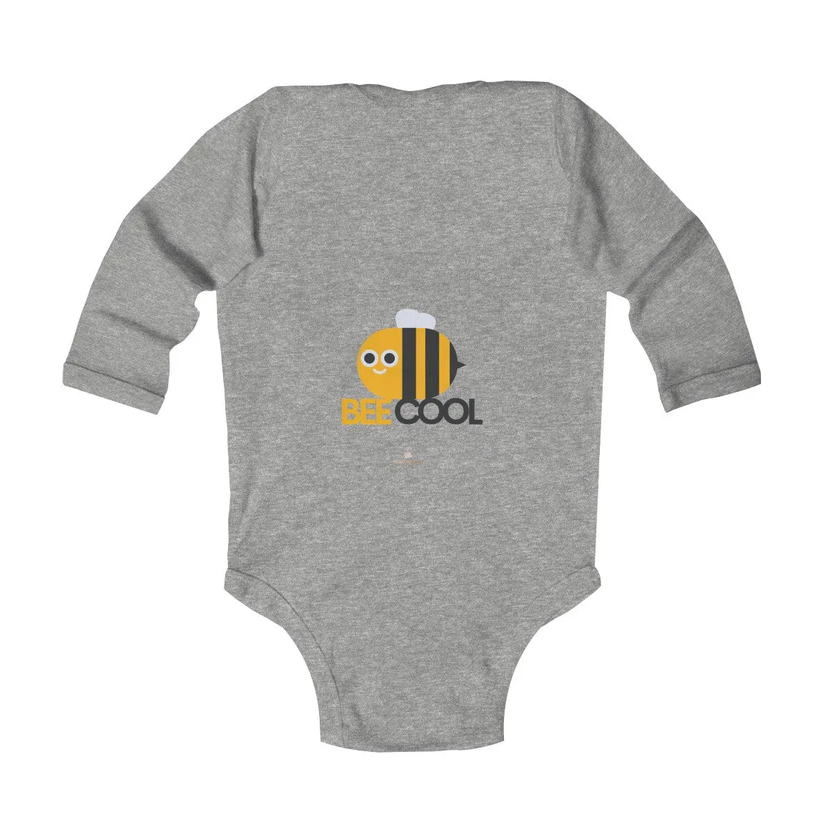 Bee Infant Long Sleeve Bodysuit, Be Cool Cute Baby Boy or Girls Kids Clothes- Made in USA