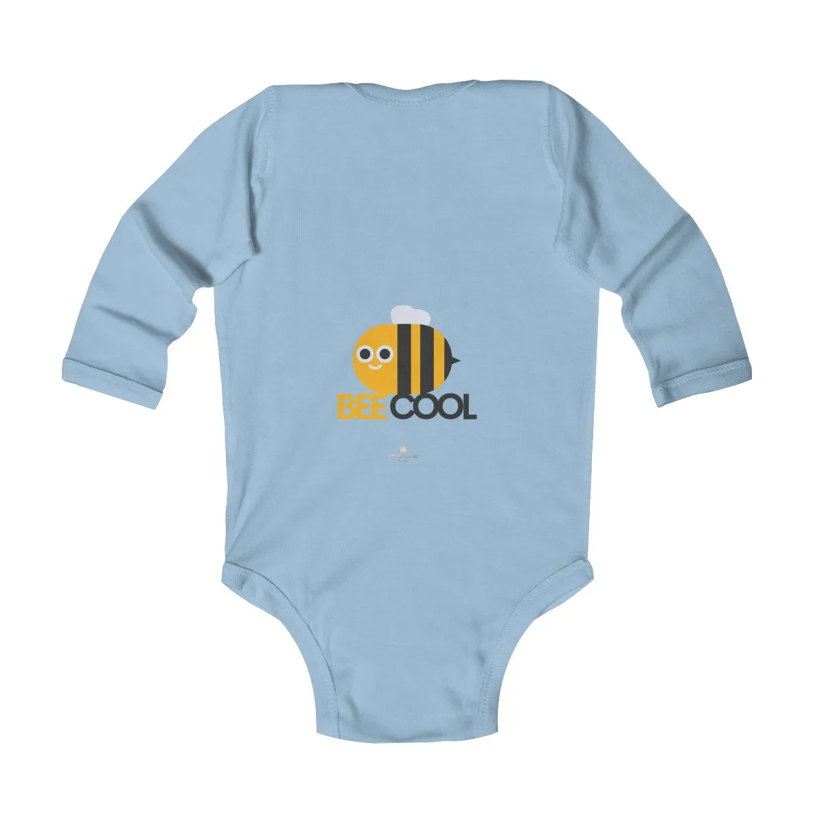 Bee Infant Long Sleeve Bodysuit, Be Cool Cute Baby Boy or Girls Kids Clothes- Made in USA