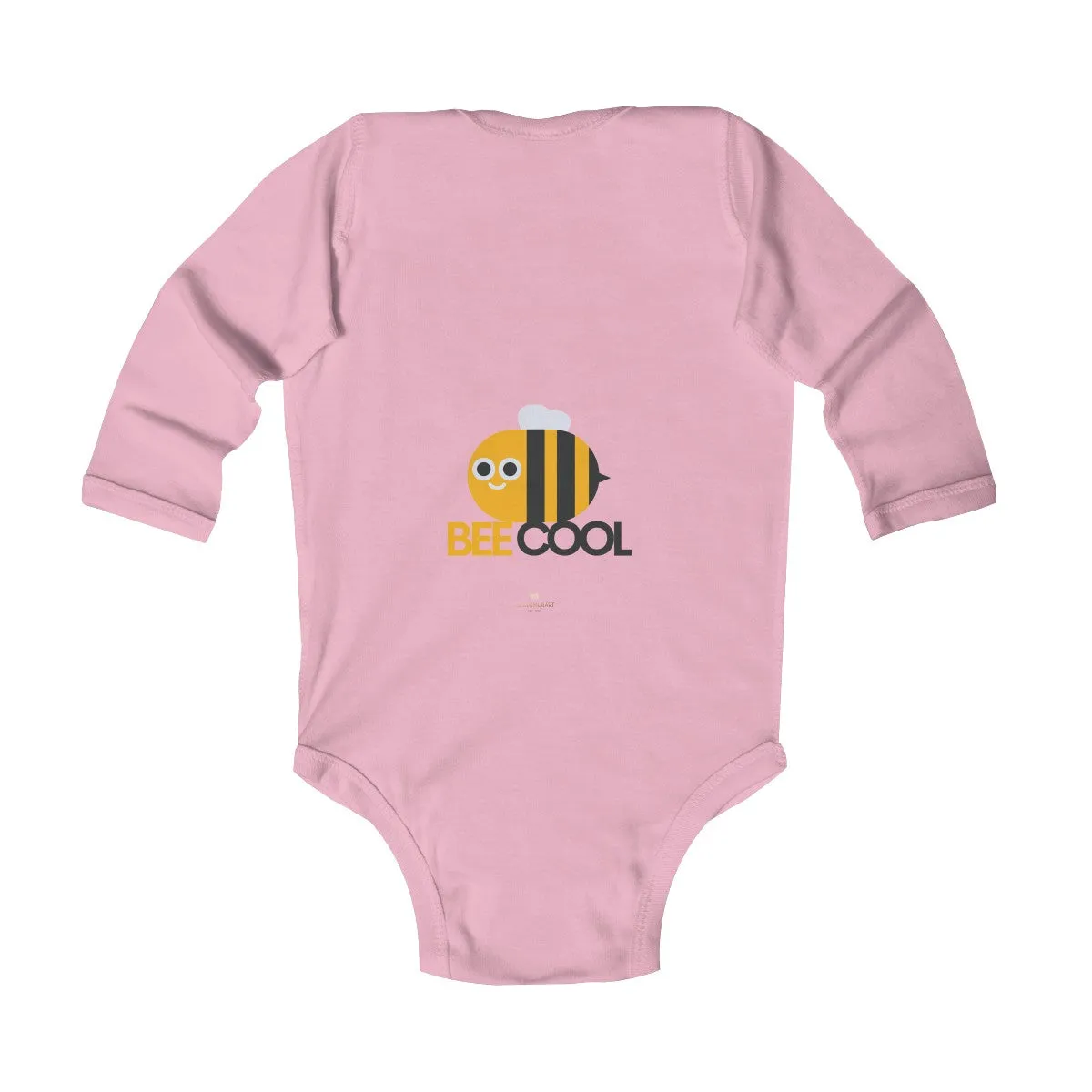 Bee Infant Long Sleeve Bodysuit, Be Cool Cute Baby Boy or Girls Kids Clothes- Made in USA