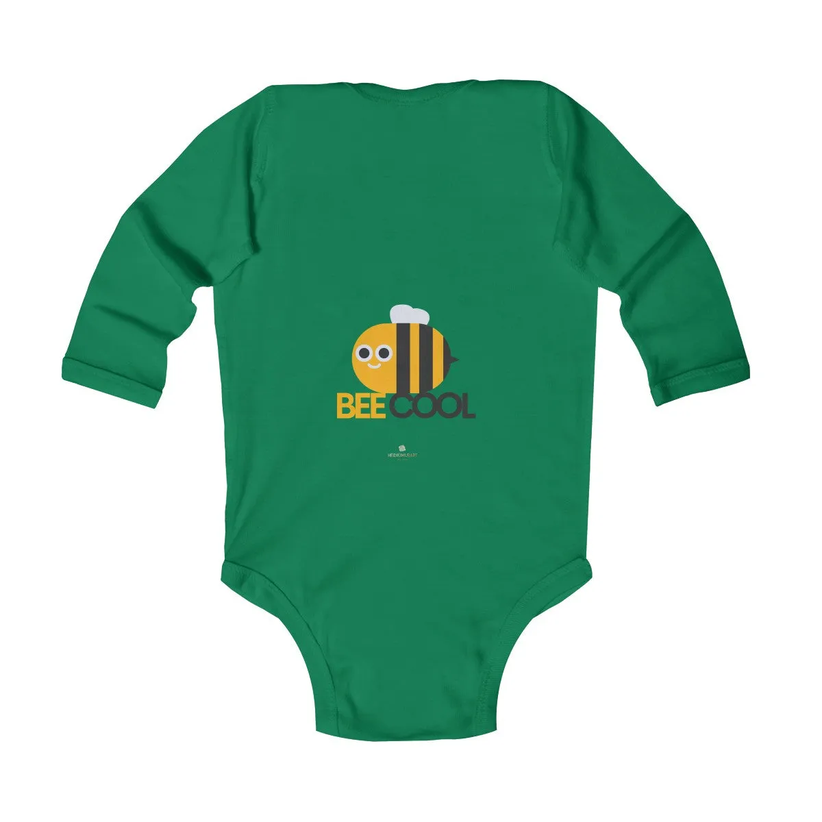 Bee Infant Long Sleeve Bodysuit, Be Cool Cute Baby Boy or Girls Kids Clothes- Made in USA