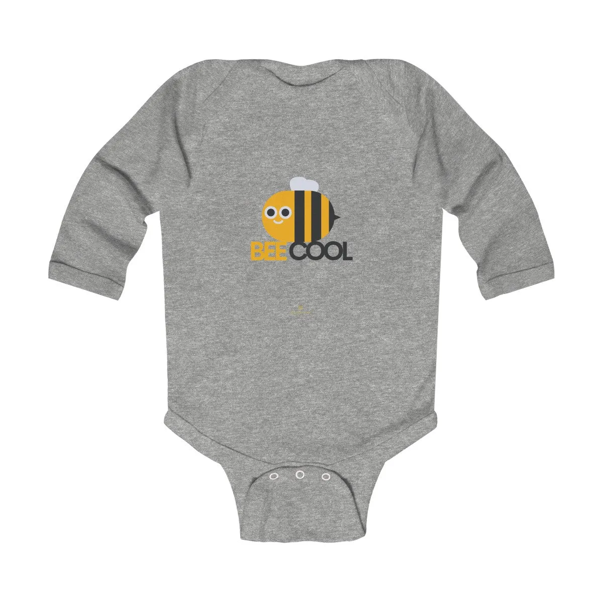 Bee Infant Long Sleeve Bodysuit, Be Cool Cute Baby Boy or Girls Kids Clothes- Made in USA