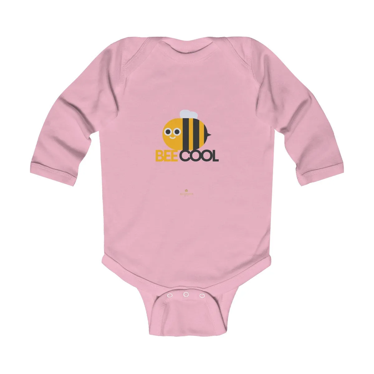 Bee Infant Long Sleeve Bodysuit, Be Cool Cute Baby Boy or Girls Kids Clothes- Made in USA