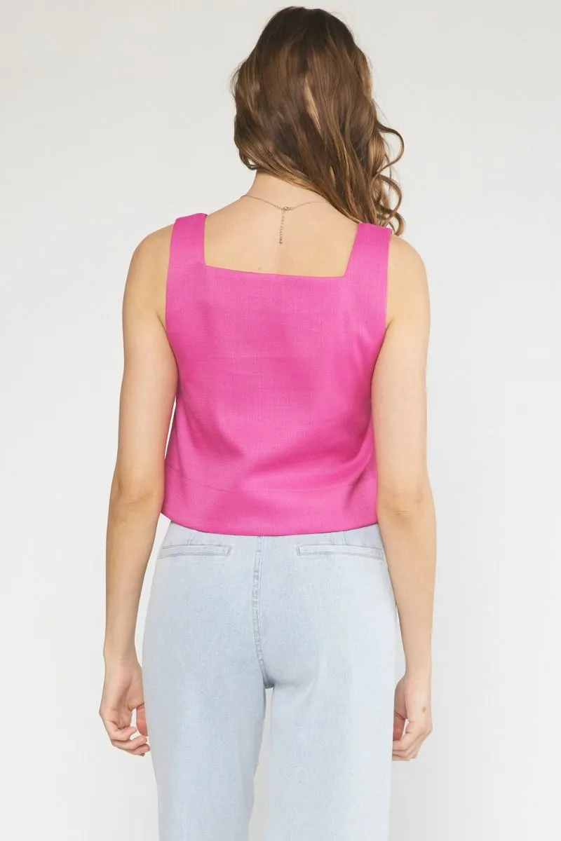 'Better Places' Top - Magenta