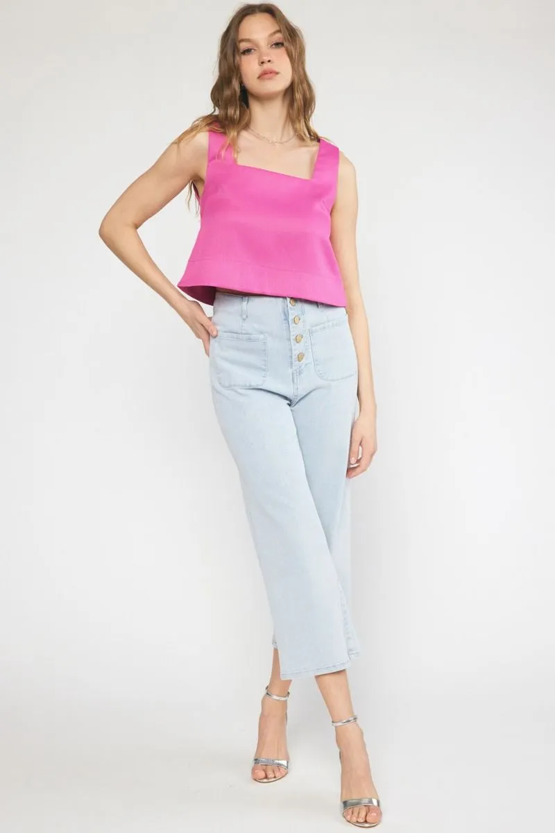 'Better Places' Top - Magenta