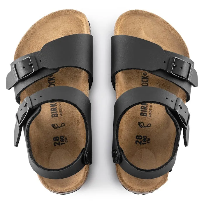 Birkenstocks Kids Black New York Backed Sandal