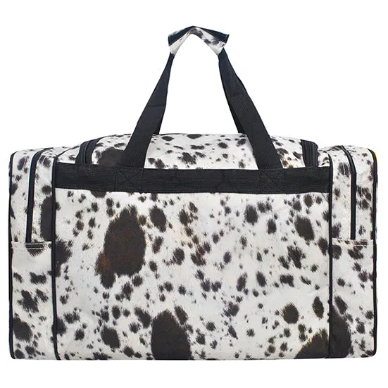 Black Cowhide NGIL Canvas 23" Duffle Bag