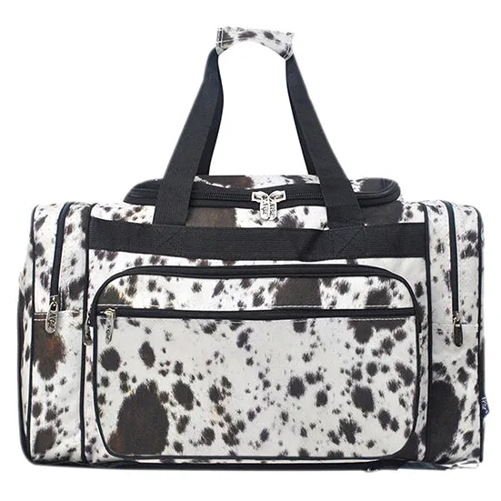 Black Cowhide NGIL Canvas 23" Duffle Bag