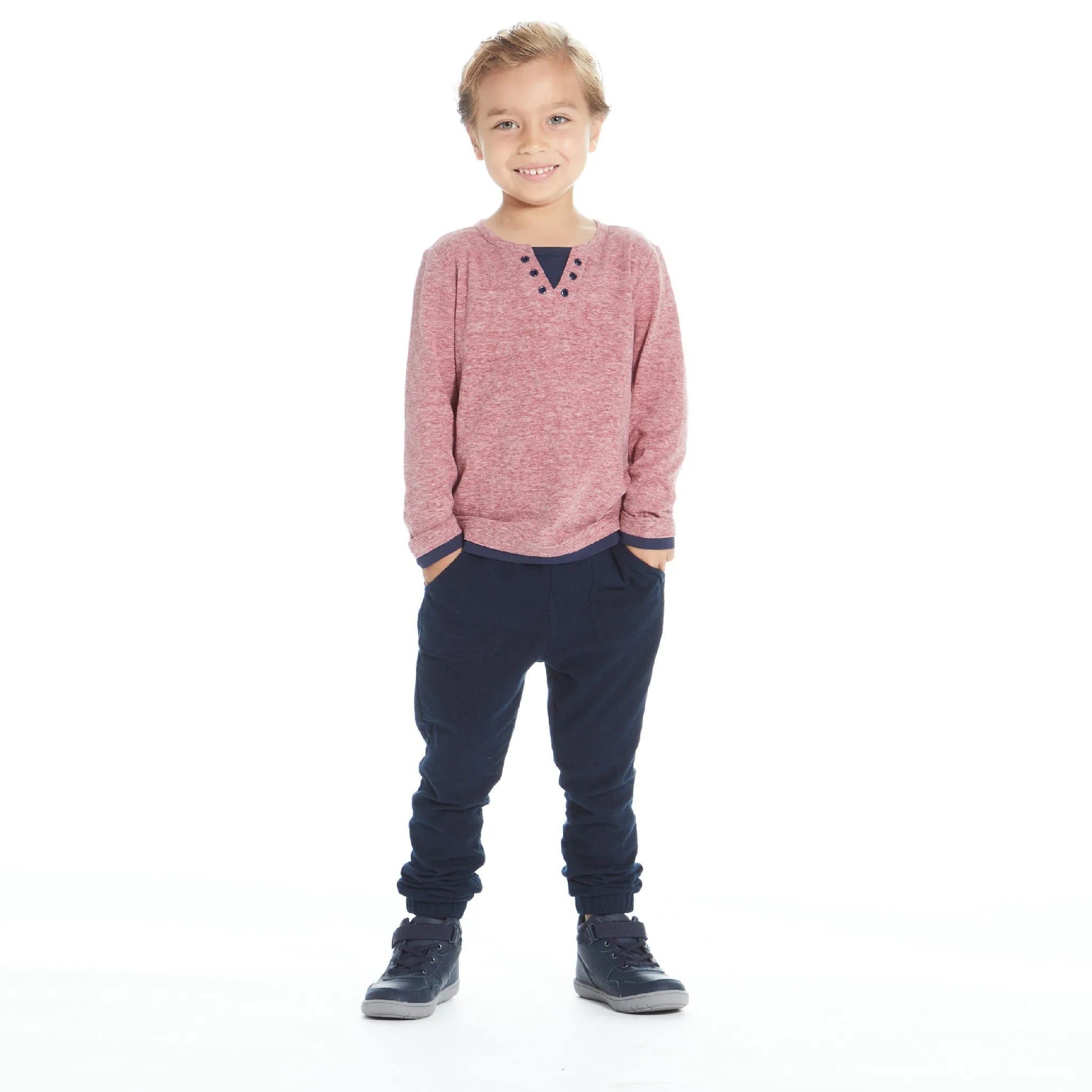 Boys Jersey Henley Tee