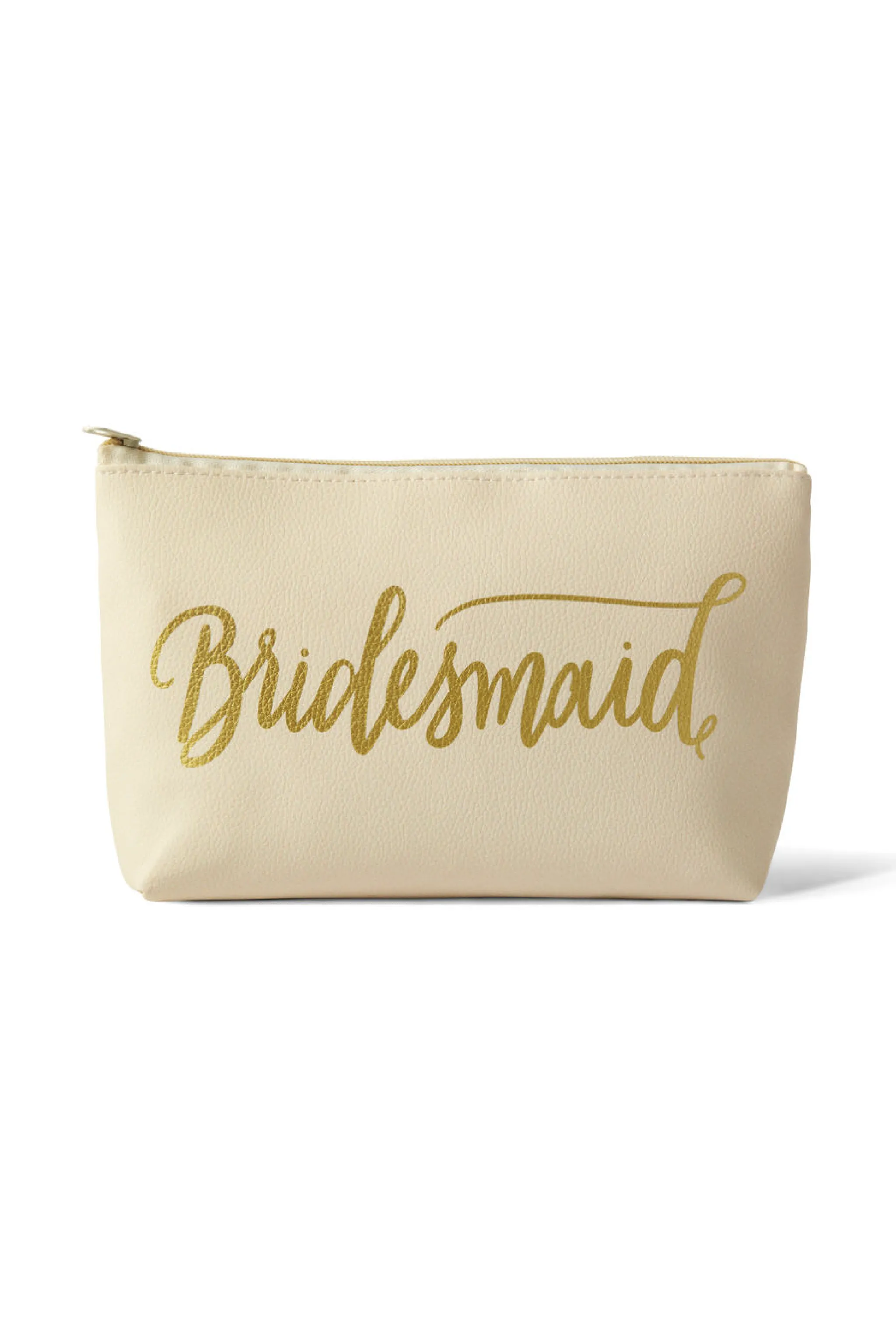 Bridesmaid Makeup Bag in Cream