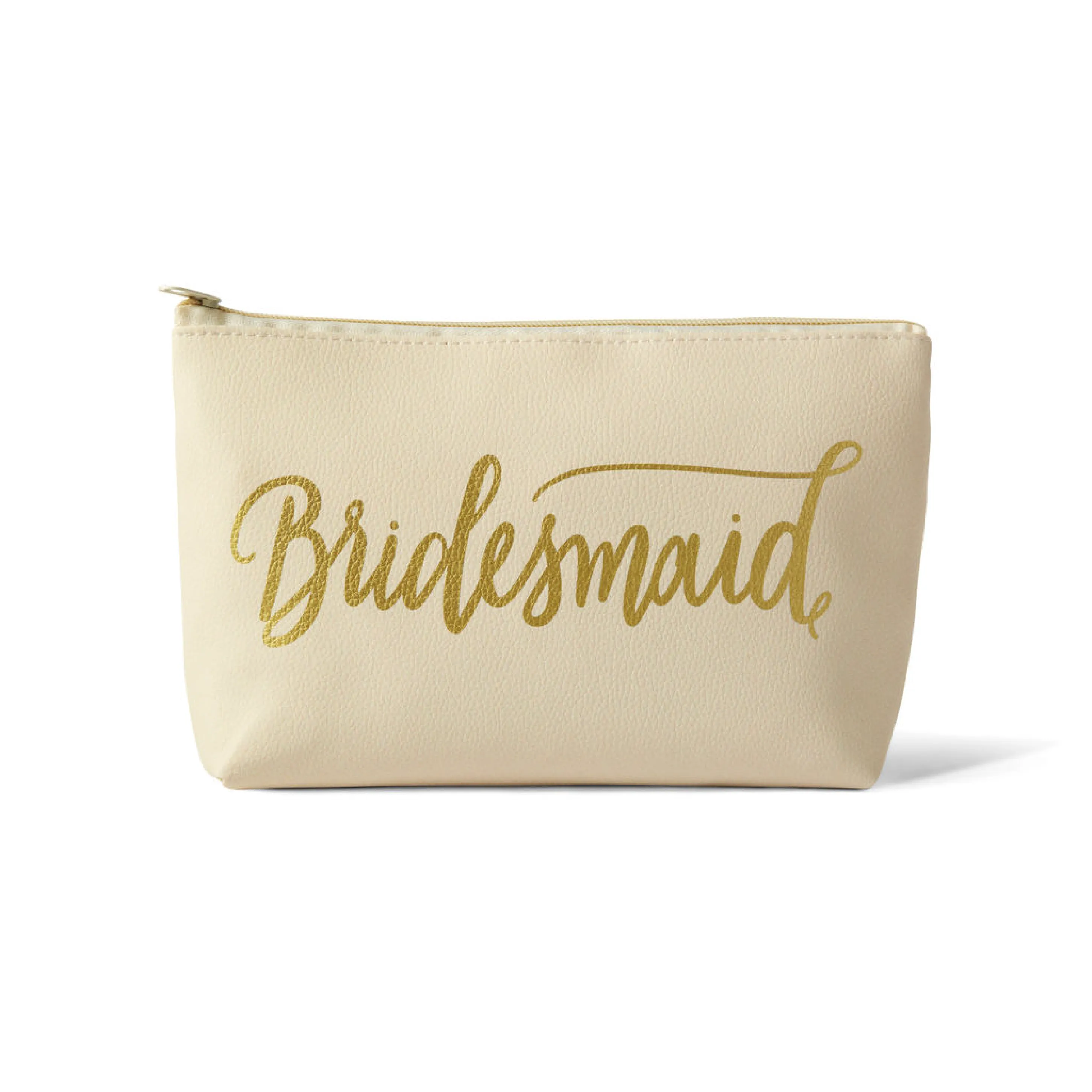 Bridesmaid Makeup Bag in Cream