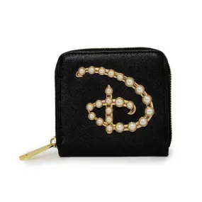 Buckle Down Disney Faux Pearls Zip Around Wallet