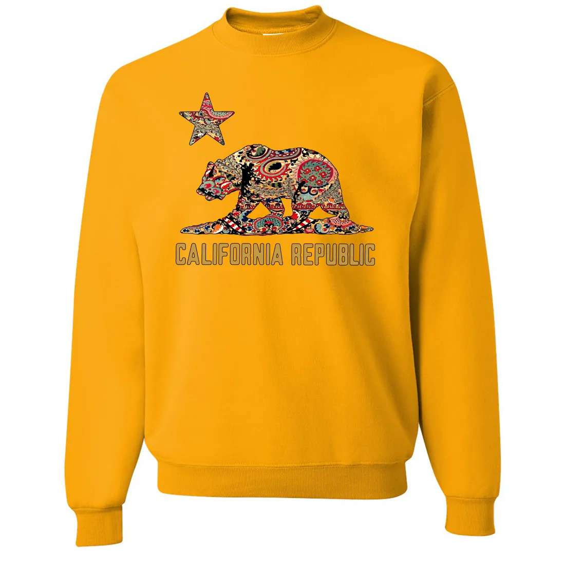 California Republic Paisley Bear Crewneck Sweatshirt