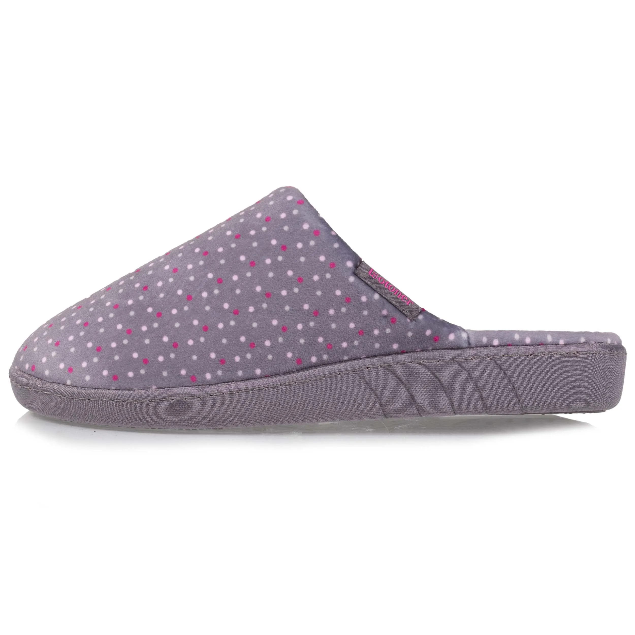 Chaussons mules Femme Pois Violet