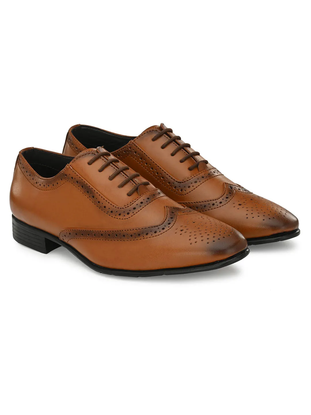 Corp Tan Shortwing Brogues