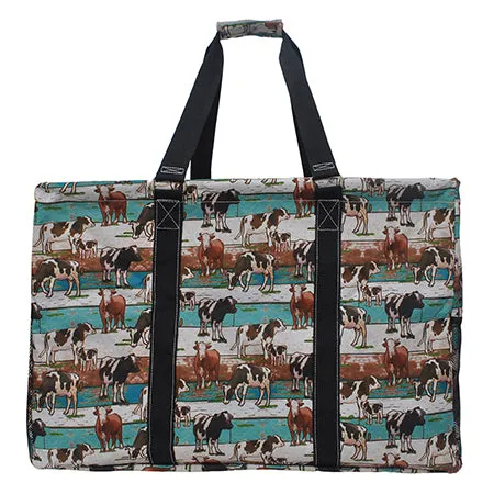 Country Side Moo NGIL Mega Shopping Utility Tote Bag