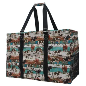 Country Side Moo NGIL Mega Shopping Utility Tote Bag