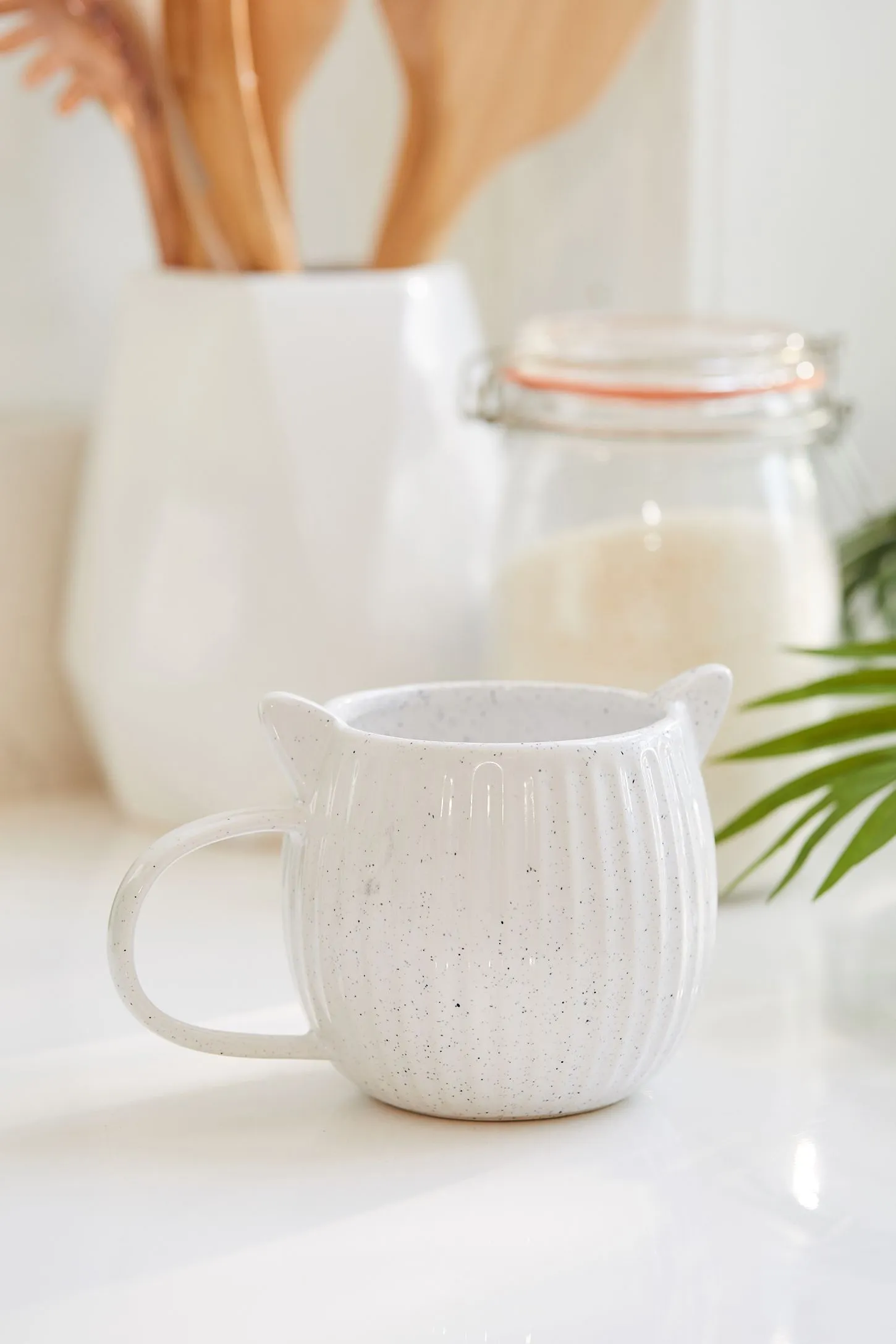 Crafty Kitty Speckled Cat Ear Mug