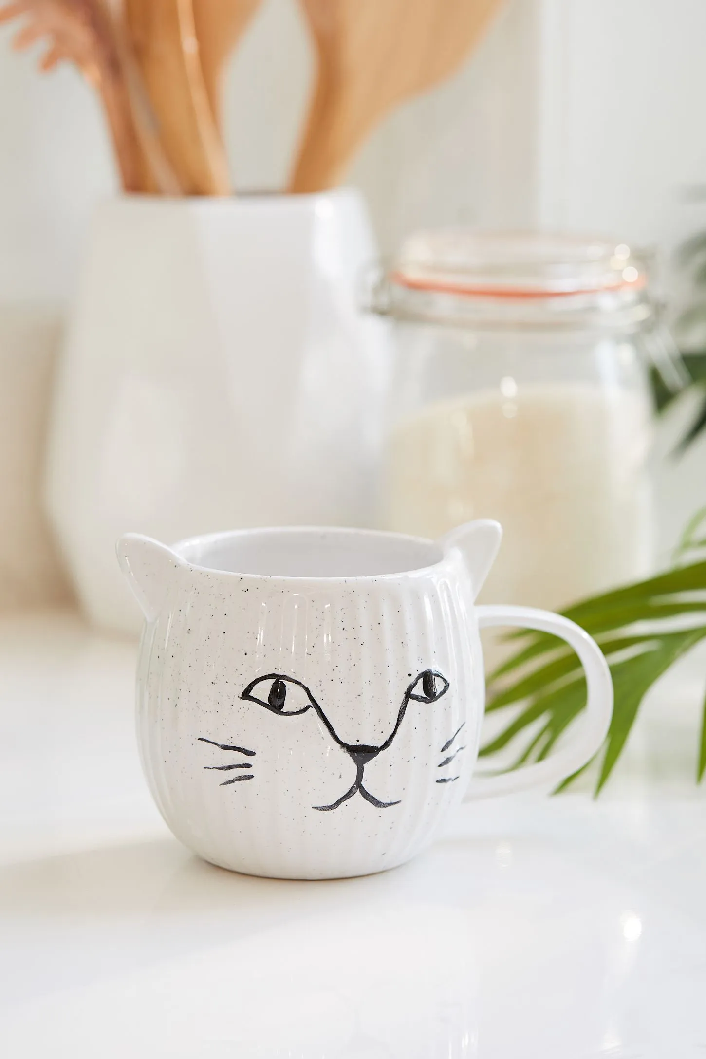 Crafty Kitty Speckled Cat Ear Mug