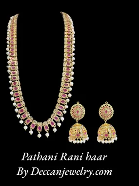 DLN51 long pathani style hyderabadi rani haar ( READY TO SHIP )