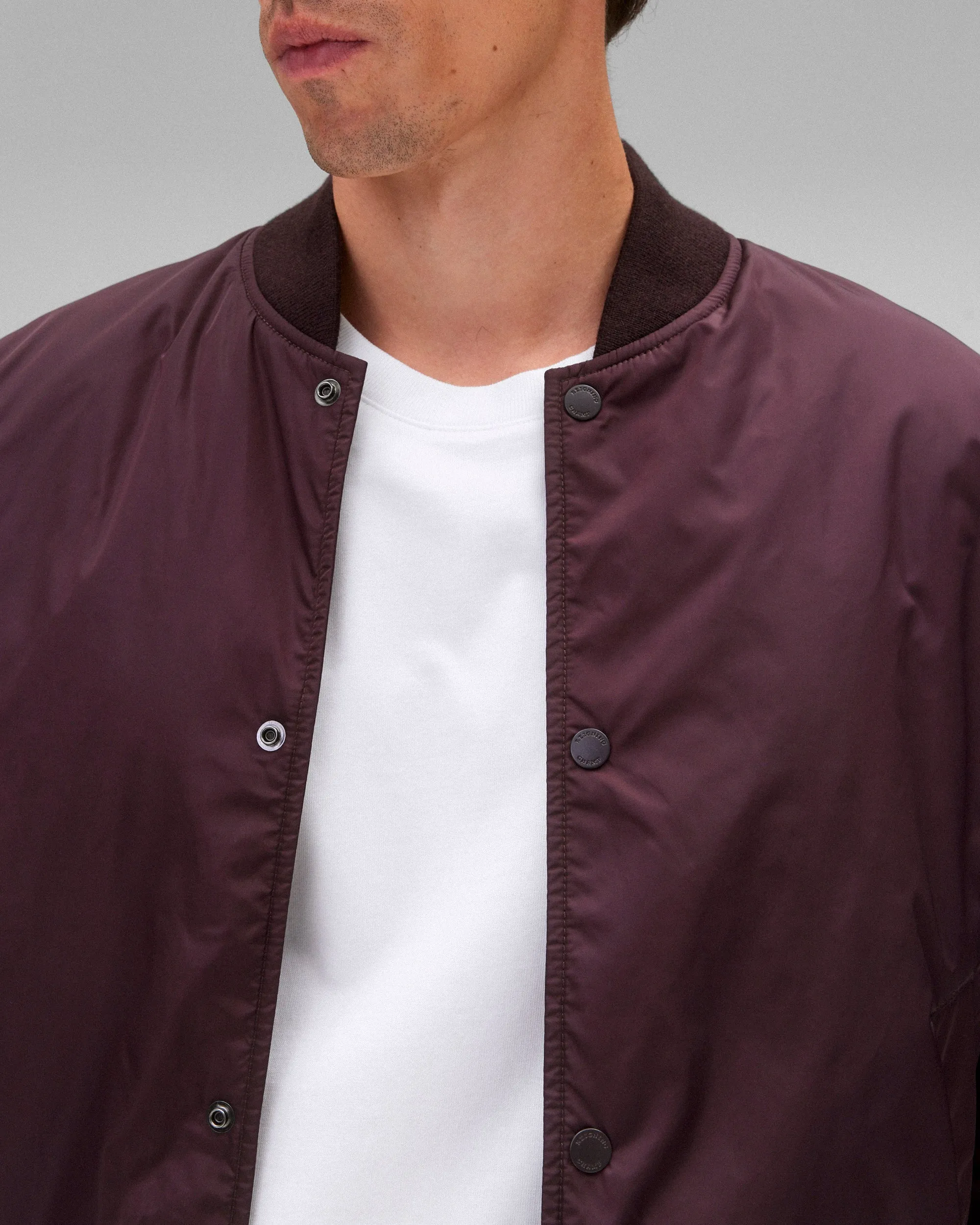 Econyl Satin Nylon Stadium Jacket