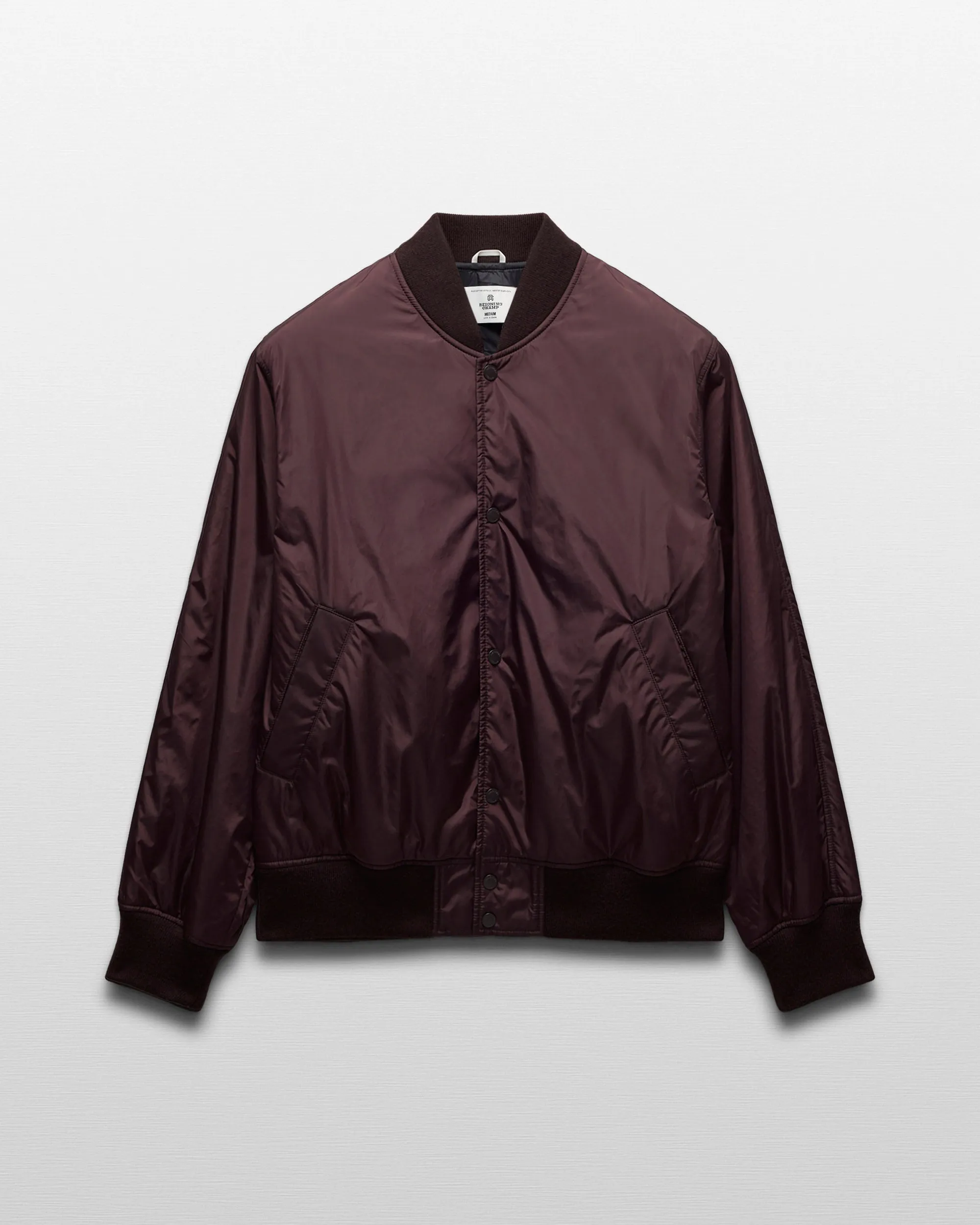 Econyl Satin Nylon Stadium Jacket