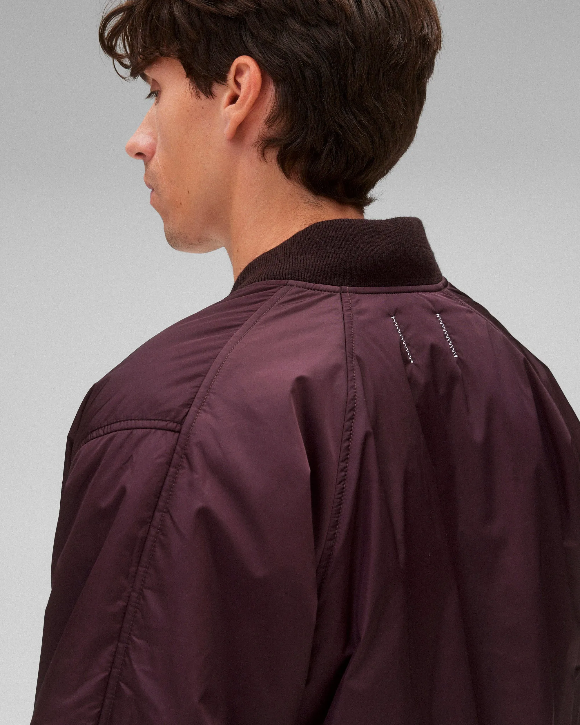 Econyl Satin Nylon Stadium Jacket