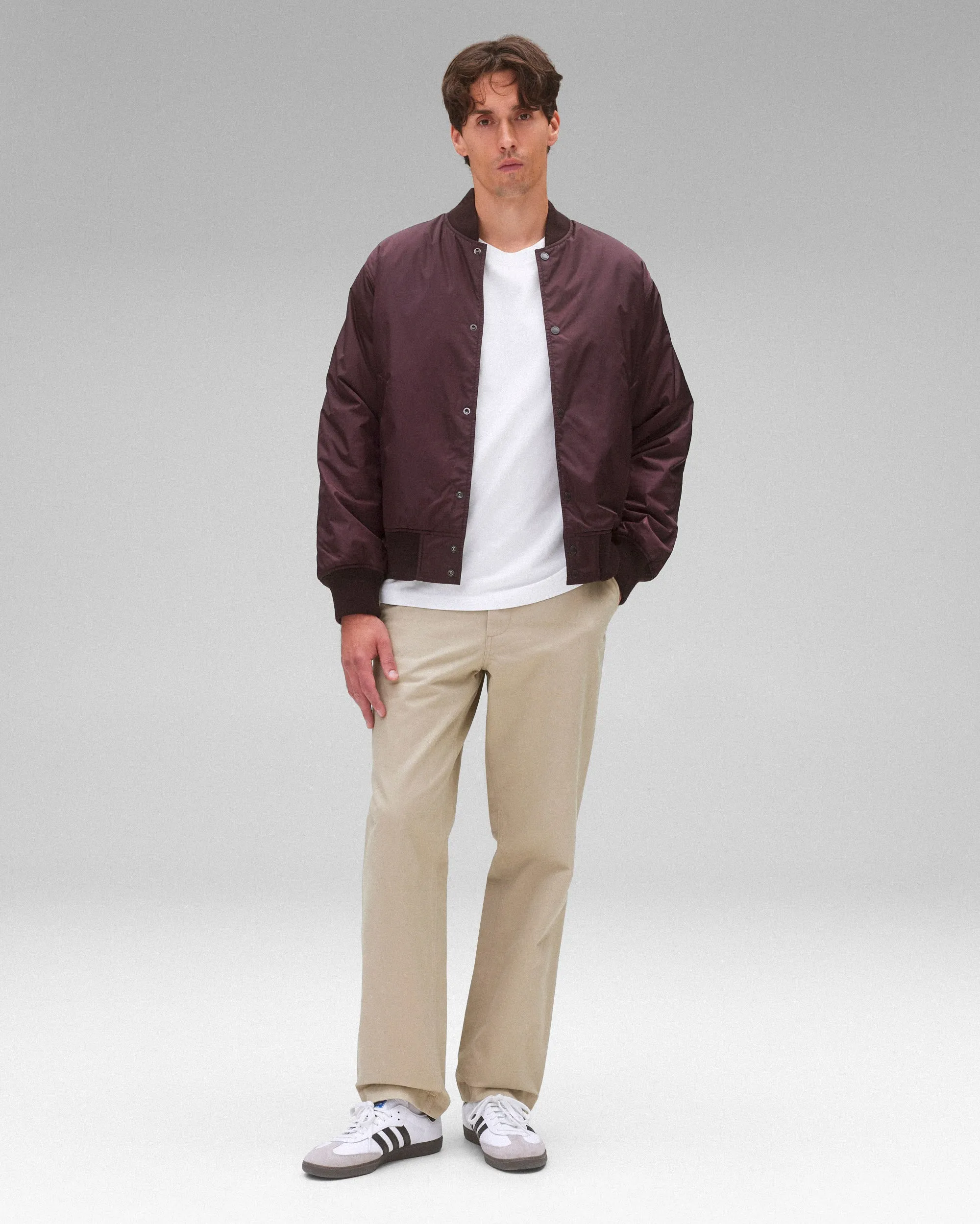 Econyl Satin Nylon Stadium Jacket