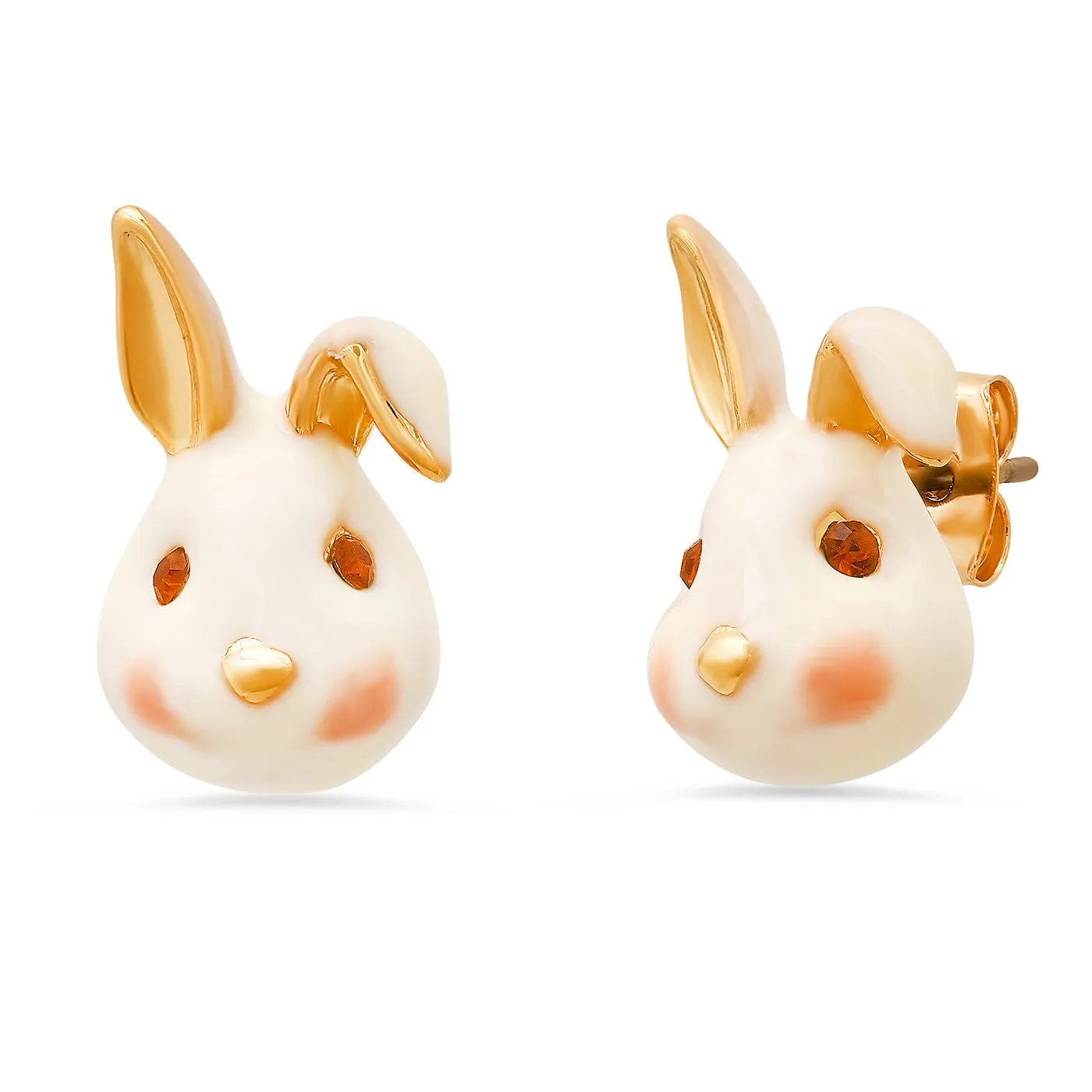 Enamel Bunny Studs