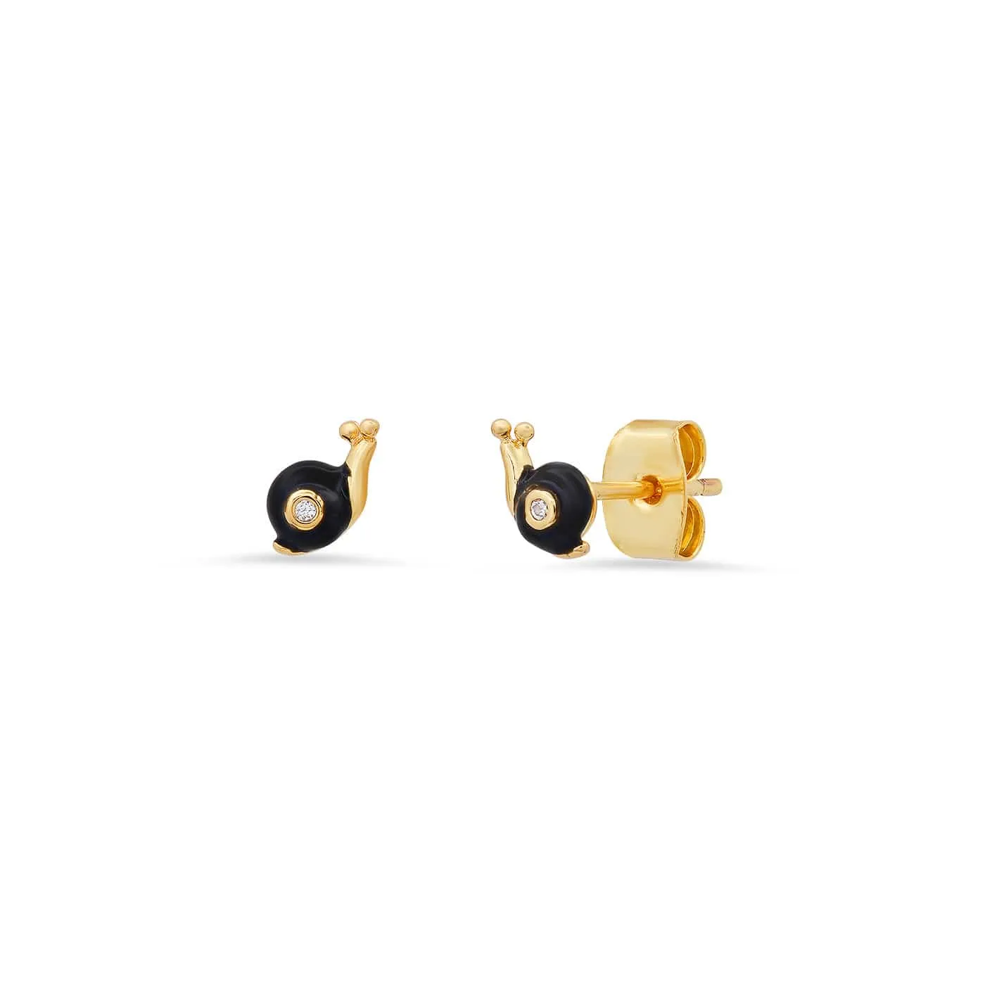 Enamel Snail Studs