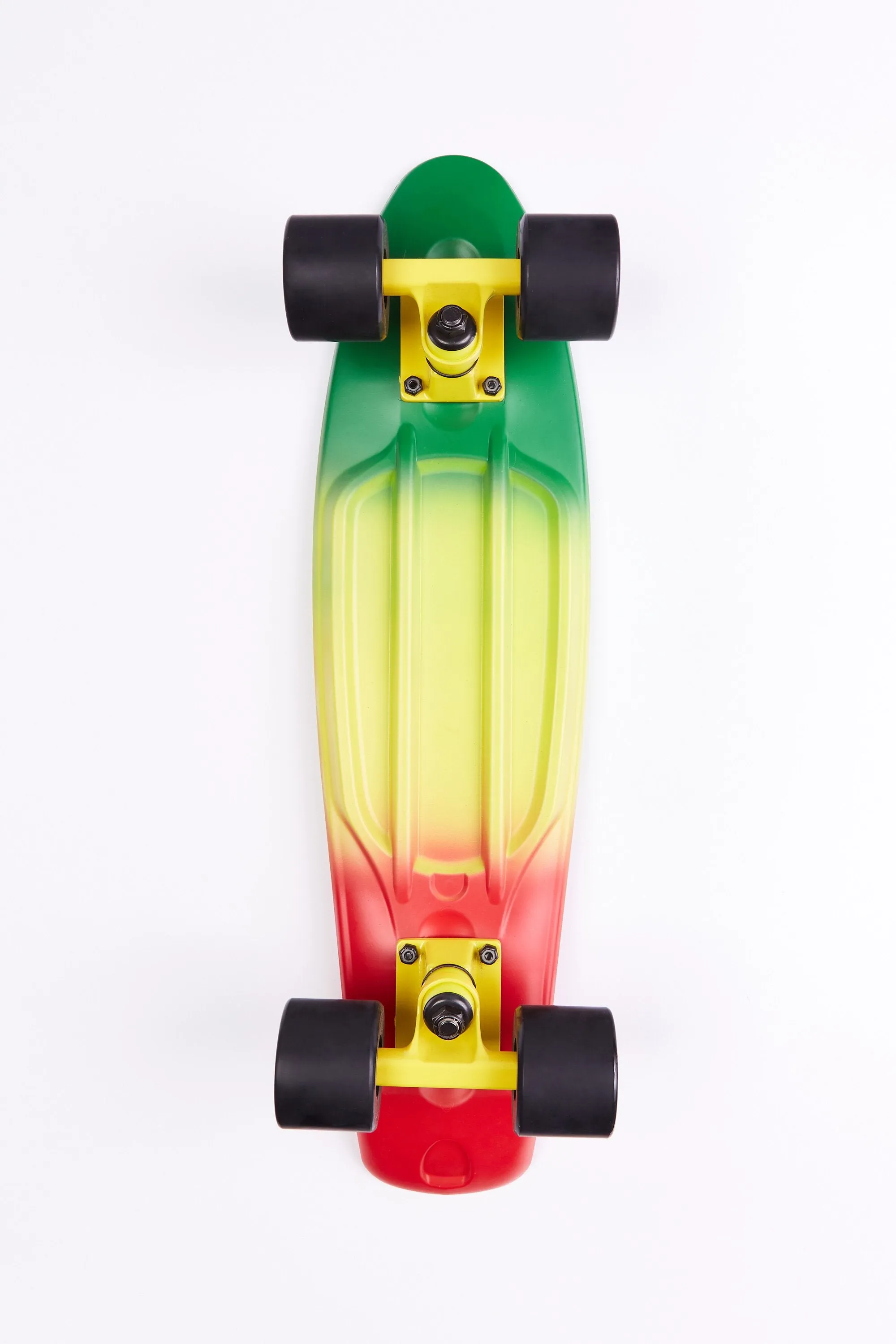 Fish Rasta Marble Black Wheel 22" Cruiser