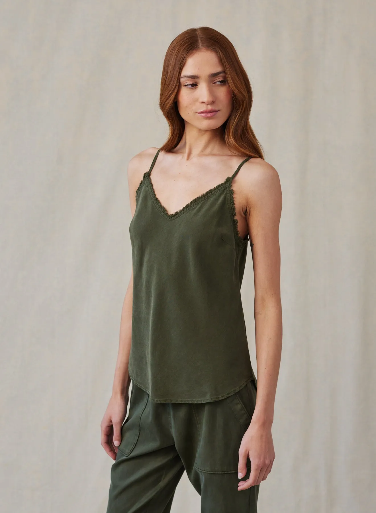 Frayed Cami - Italian Herb